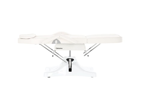 Fotel hydrauliczny kosmetyczny Daniel obrotowy spa łóżko leżanka do salonu kosmetycznego biały - 8