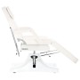 Fotel hydrauliczny kosmetyczny Daniel obrotowy spa łóżko leżanka do salonu kosmetycznego biały - 3