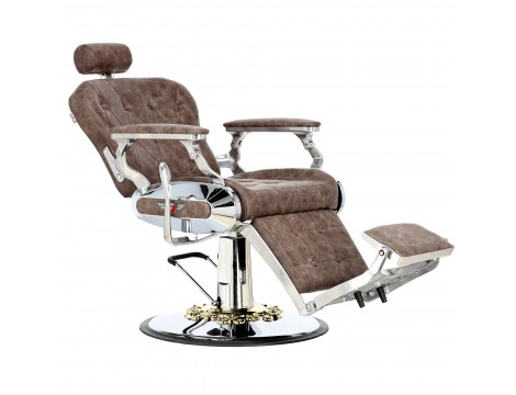 Fotel fryzjerski barberski hydrauliczny do salonu fryzjerskiego barber shop Diodor Barberking - 6