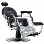 Fotel fryzjerski barberski hydrauliczny do salonu fryzjerskiego barber shop Silver Jack Barberking - 6