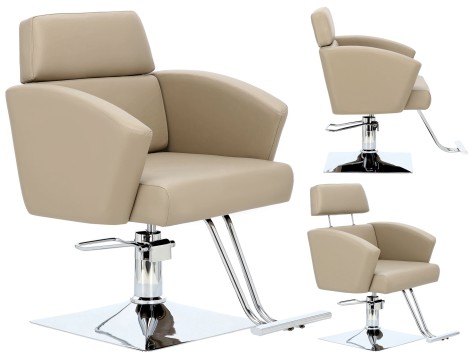 Fotel fryzjerski Lily hydrauliczny obrotowy do salonu fryzjerskiego podnóżek chromowany krzesło fryzjerskie