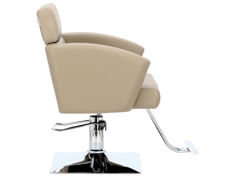 Fotel fryzjerski Lily hydrauliczny obrotowy do salonu fryzjerskiego podnóżek chromowany krzesło fryzjerskie - 3