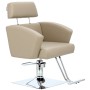 Fotel fryzjerski Lily hydrauliczny obrotowy do salonu fryzjerskiego podnóżek chromowany krzesło fryzjerskie - 5