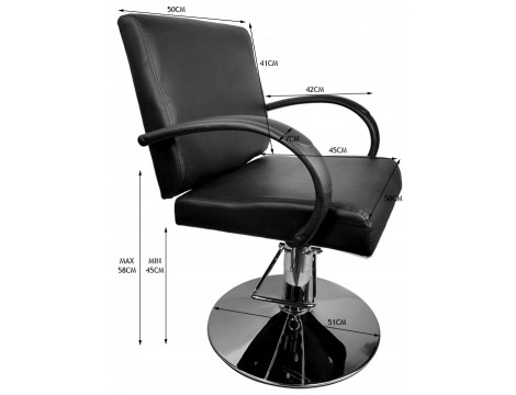 Fotel fryzjerski barberski hydrauliczny do salonu fryzjerskiego barber shop Barb Barberking w 24H - 5