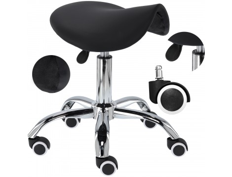 Taboret kosmetyczny fryzjerski krzesło hoker siodło SPA mobilny Calissimo