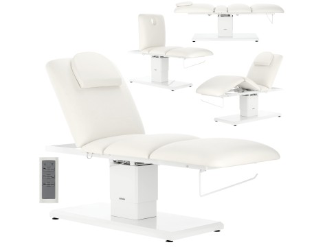Fotel kosmetyczny elektryczny do salonu kosmetycznego rehabilitacyjny pedicure regulacja 4 siłowniki Max