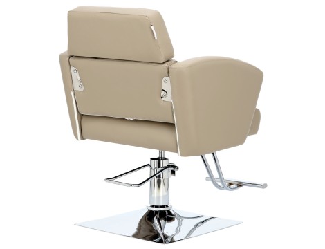 Fotel fryzjerski Lily hydrauliczny obrotowy do salonu fryzjerskiego podnóżek chromowany krzesło fryzjerskie - 4