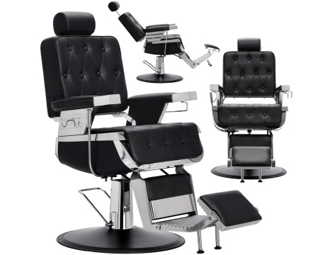 Fotel fryzjerski barberski hydrauliczny do salonu fryzjerskiego barber shop Santino Barberking produkt złożony