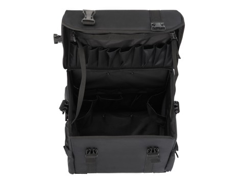 Profesjonalna torba walizka fryzjerska kuferek na akcesoria fryzjerskie czarna - 3