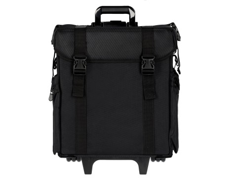 Profesjonalna torba walizka fryzjerska kuferek na akcesoria fryzjerskie czarna - 9